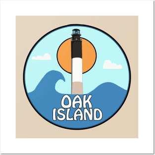 OAK ISLAND LIGHTHOUSE Posters and Art